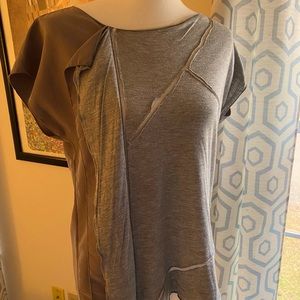 Gray top- super unique and comfortable!
